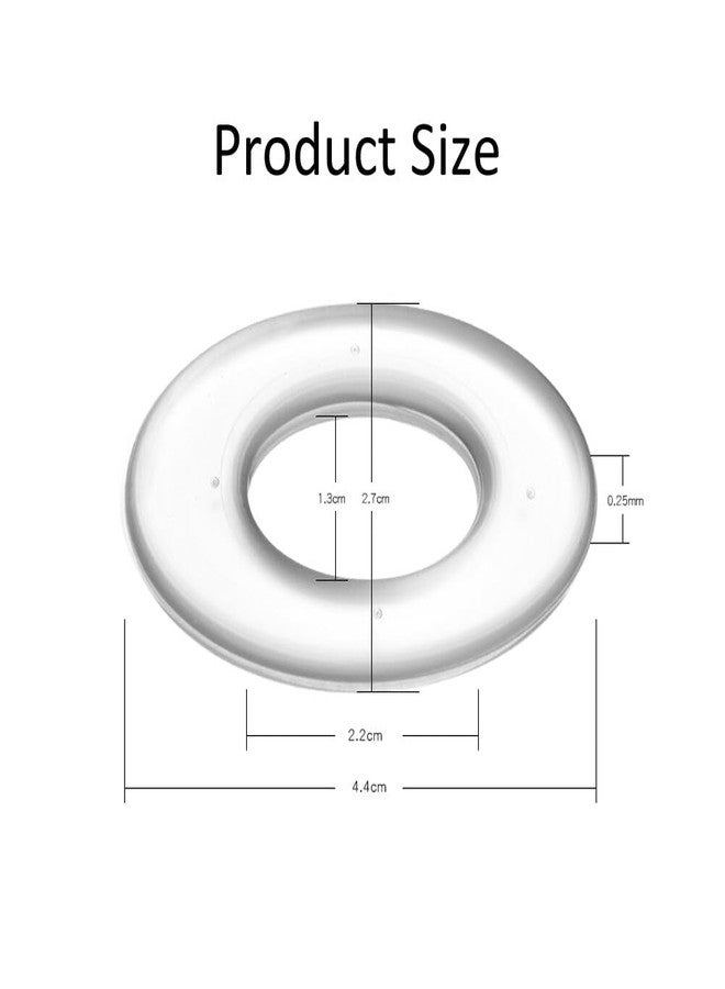 Quupy 6PCS Transparent Silicone Gel Foot Corn Rings Soft Callus Cushions Bunion Protector Pads Back Heel Shoes Sticky Caps Remover - Image 3